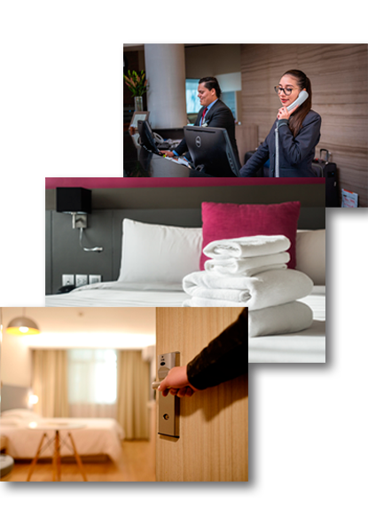 Demonstração do sistema para hotéis da Unisystem